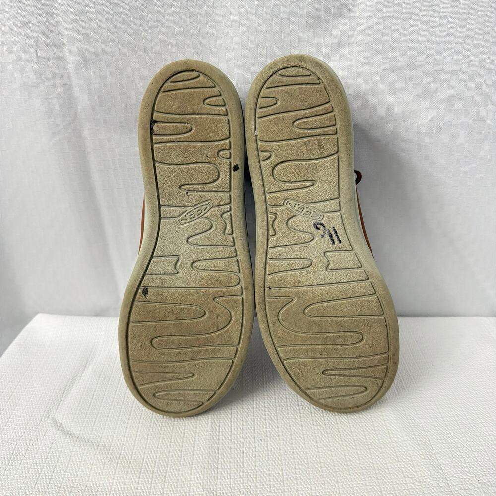 Keen Shoes Womens Size 8.5 Lorelai Brown Leather Sneaker Lace Up Comfort - Picture 9 of 9
